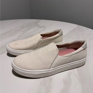 Women's Cream Slip-On Sneakers